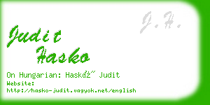 judit hasko business card